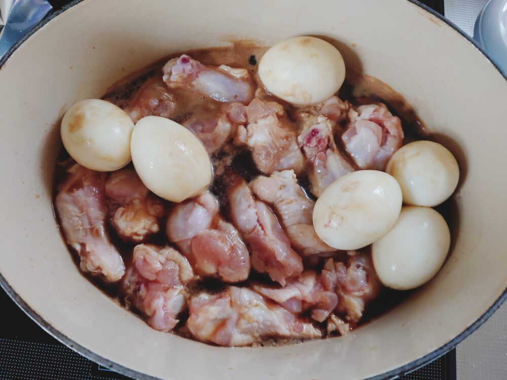 【超簡単おつまみレシピ】鶏のさっぱり煮　作り方２