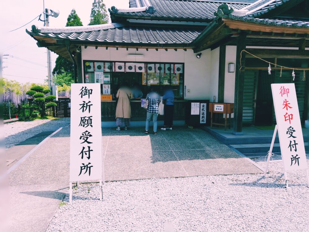 【藤の花の名所・西寒田神社】やわらかい春の陽差しに映える紫