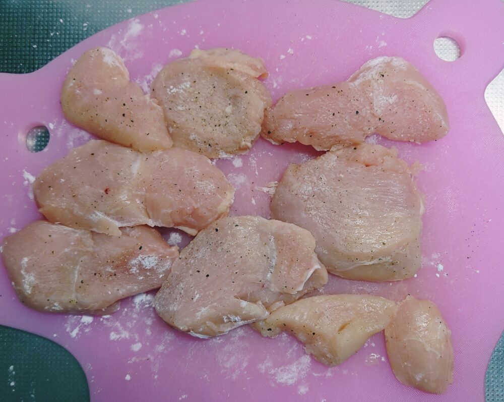 鶏むね肉のしょうが焼き　作り方３